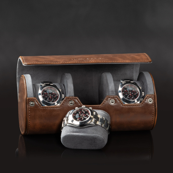 Uhrenrolle Vintage 3 - Braun